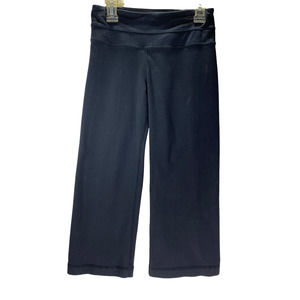 Lululemon Crop Wonder Unders Women's Size 2 Dark Gray Athletic Pant